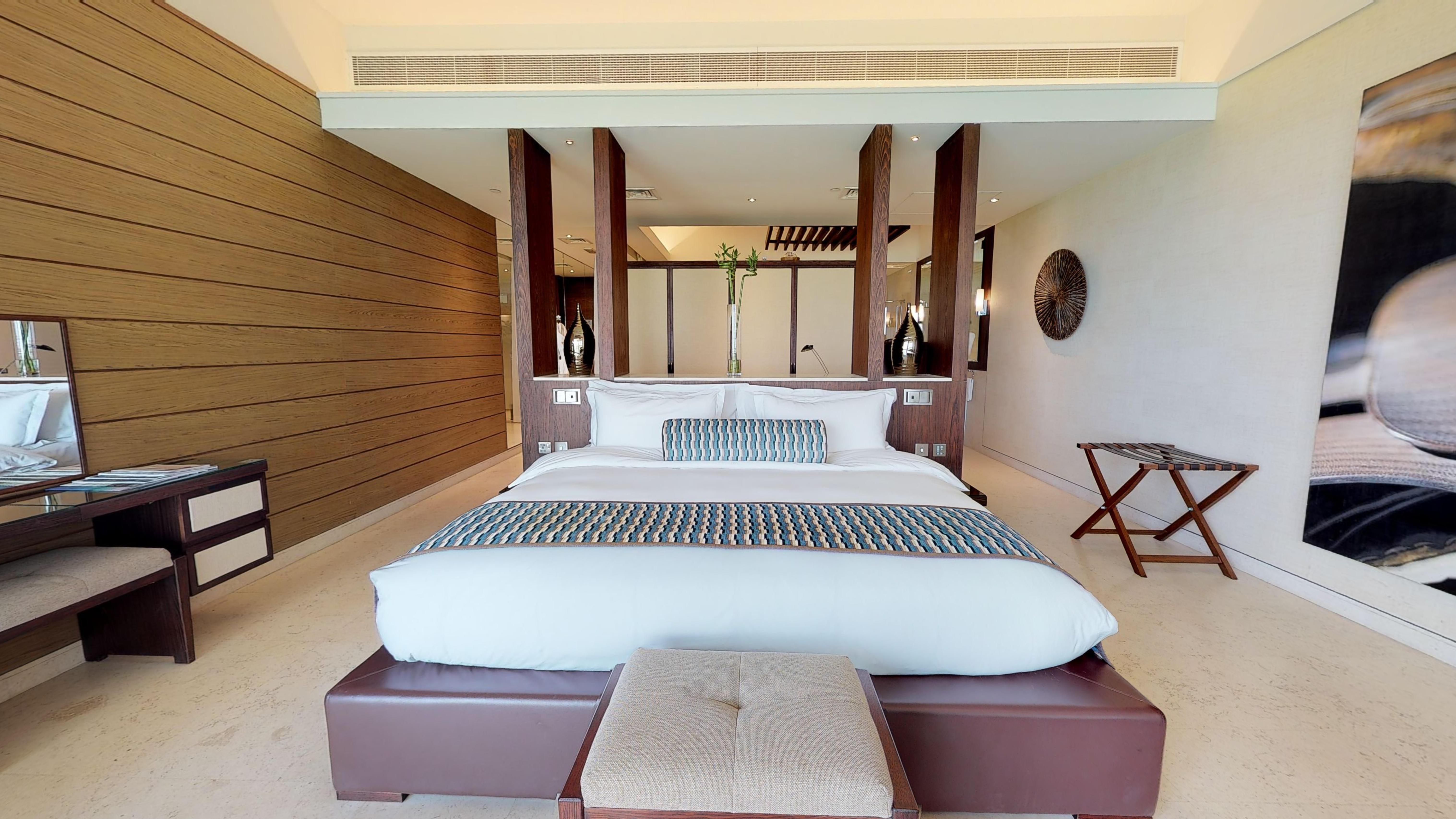 Melia Desert Palm Member Of Melia Collection Dubai Exterior photo A bedroom at the Oberoi Beach Resort, Dubai